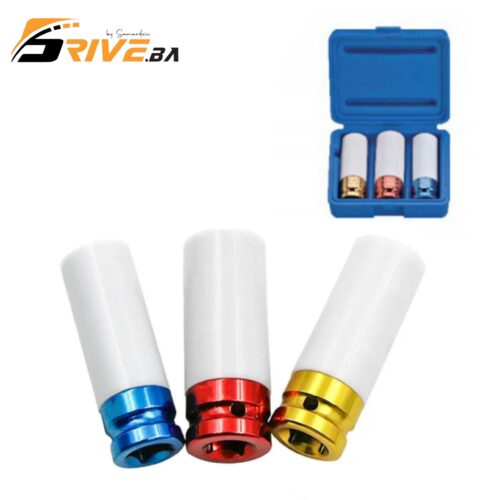 KingRoy 3-dijelni set nasadnih ključeva 1/2″ za aluminijumske felge