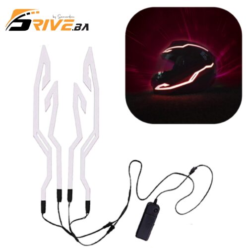 Bijele LED trake za moto kacigu