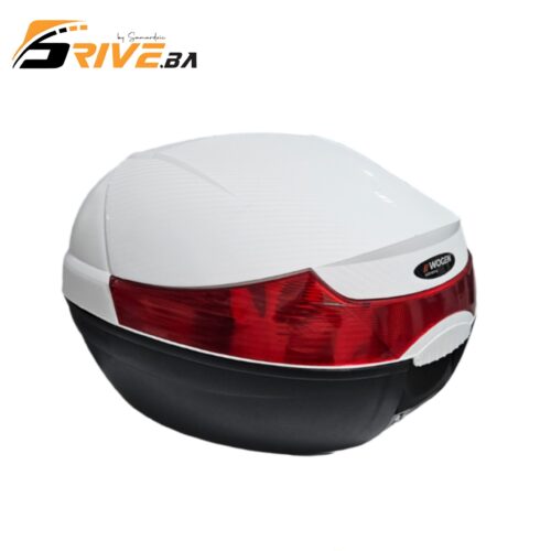 Bijeli karbon kofer za motor/skuter 33L