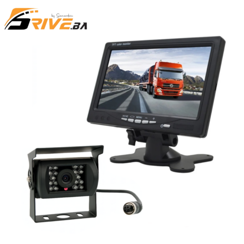 Komplet kamera za rikverc sa 7” TFT monitorom 12-24v